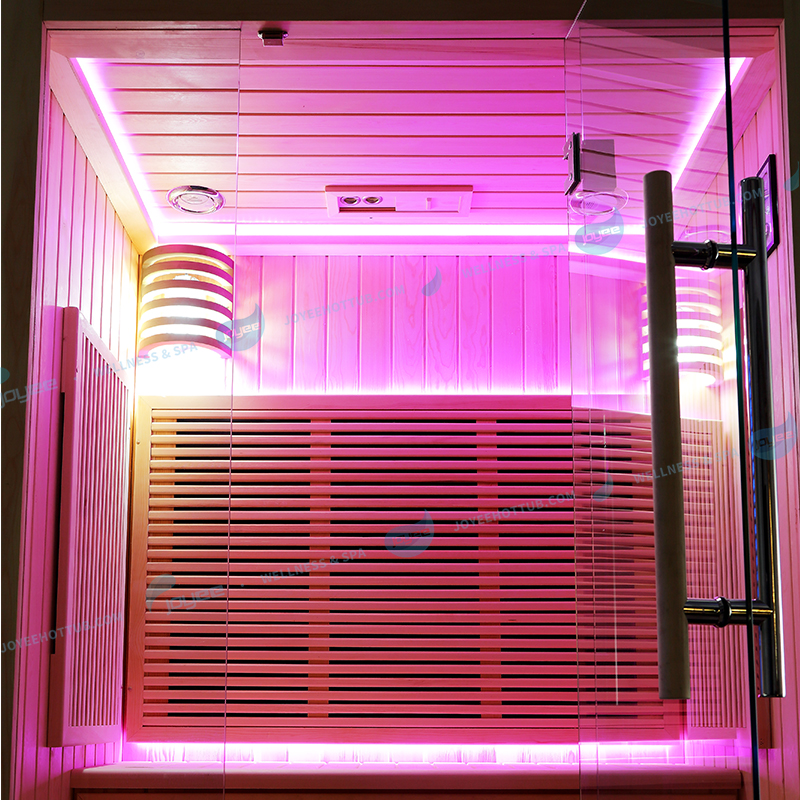 Joyee 2 Persons Hotel Customized Far Infrared Dry Sauna Room