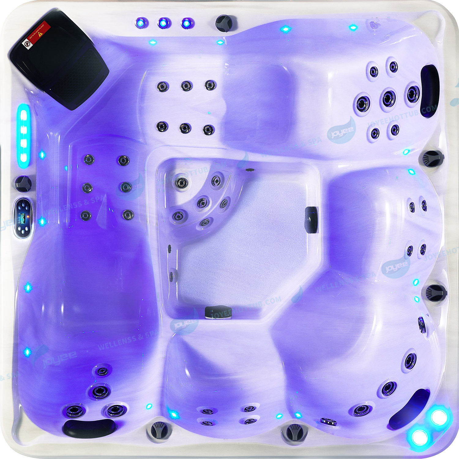 JOYEE new design mini spa pools 4 persons balbao outdoor hot tub/ Model: Sydney products video